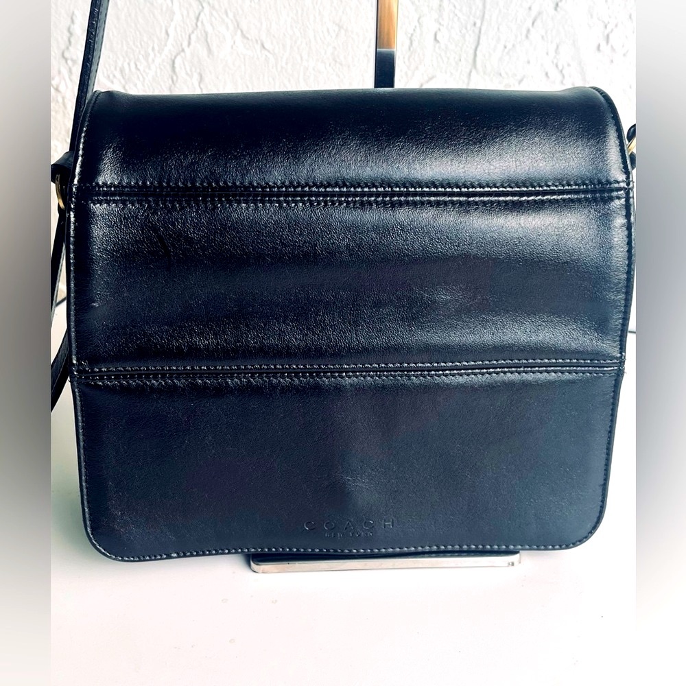 VINTAGE COACH TRIBECA STYLE 9092 BLACK CROSSBODY BAG